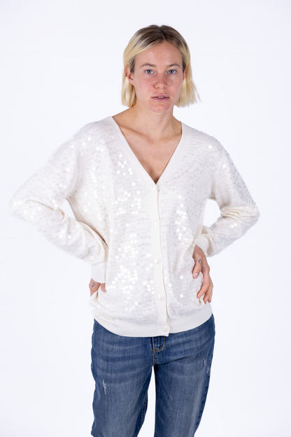 Susy Mix - Cardigan con paillettes