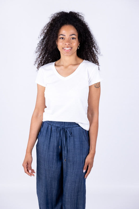 Susy Mix - T-shirt scollo V manica corta