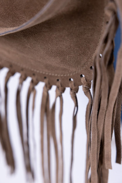 HighGarden - Borsa mezza luna con Frange