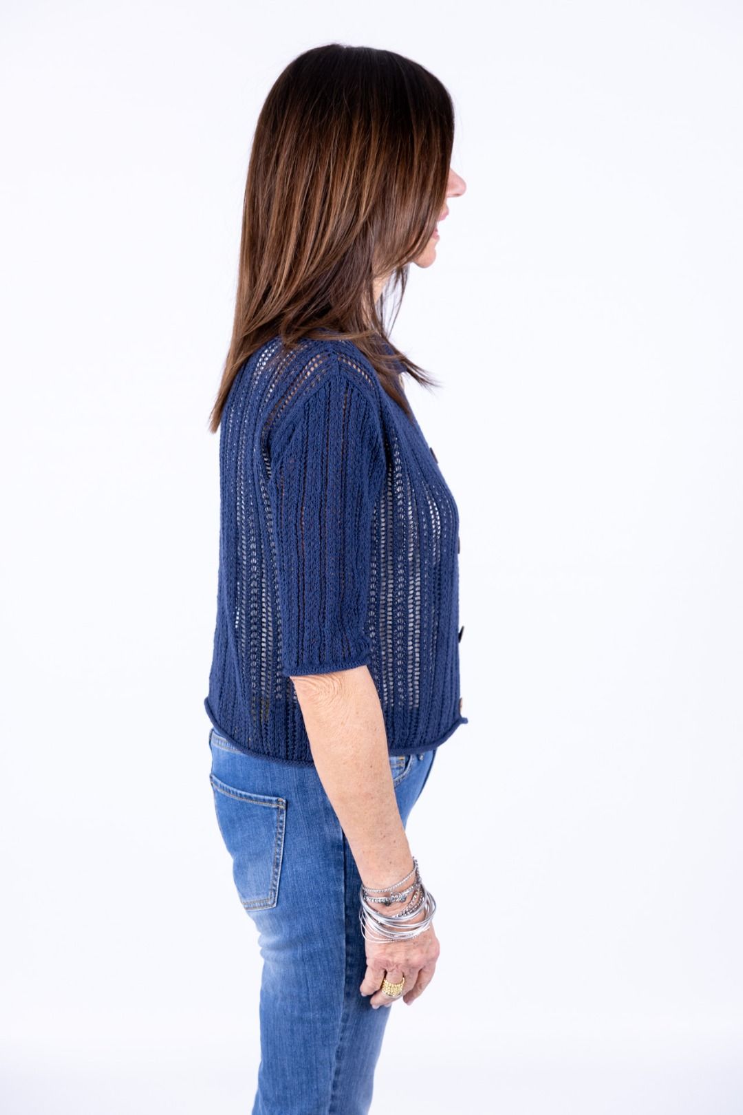 Le Streghe - Giacchino con colletto traforato