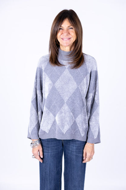 Susy Mix - Maglia con losanghe