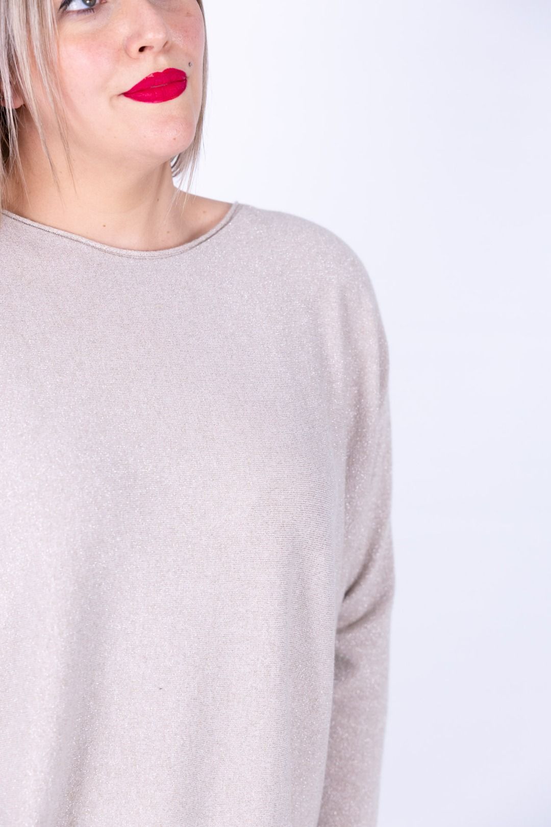 Susy Star - Maglia barca con lurex