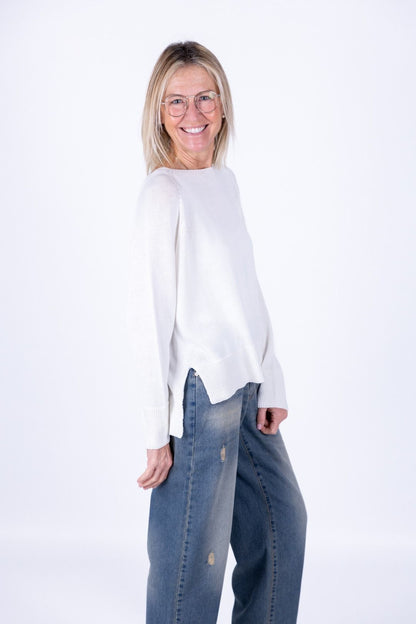 Susy Mix - Maglia barchetta raglan