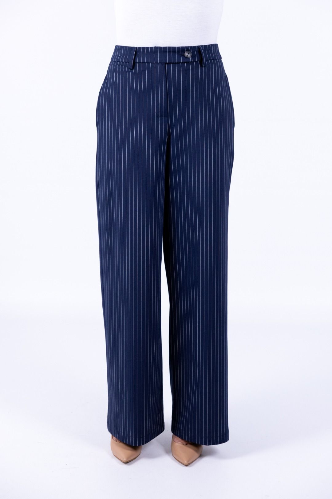 Tensione In - Pantalone Palazzo gessato