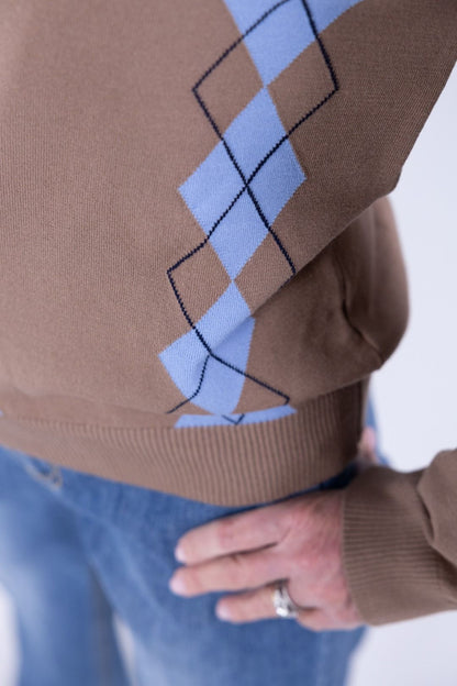 Tensione In - Maglia girocollo rombi