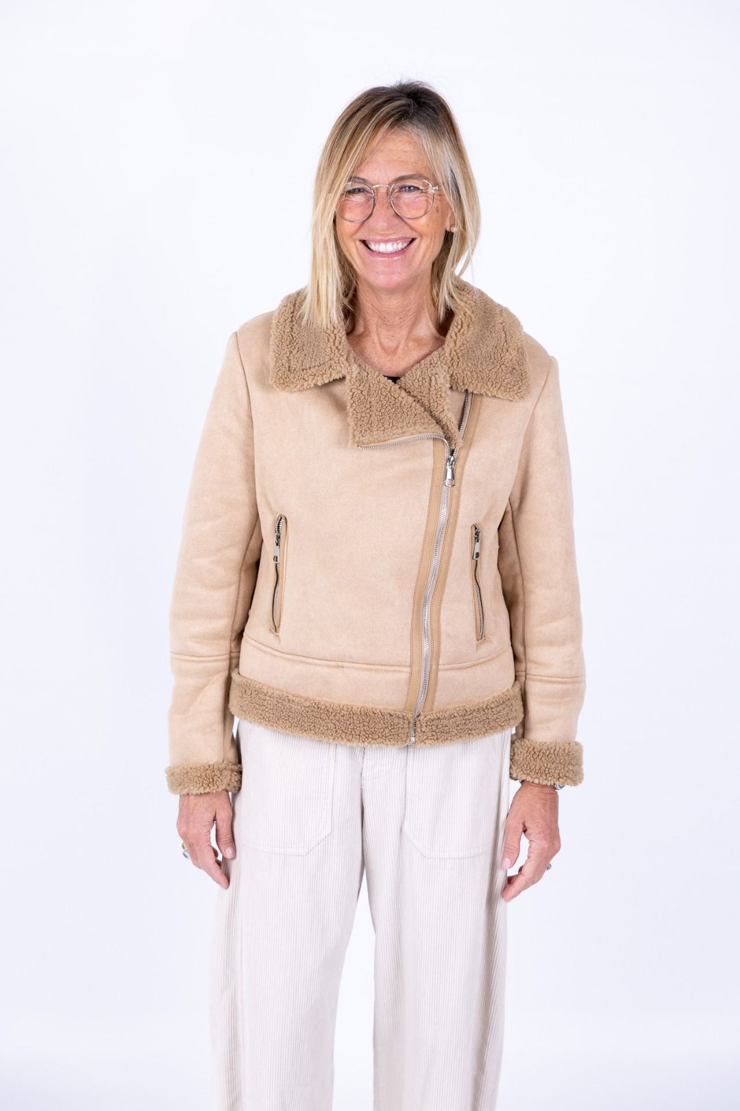 HaveOne - Giacca in eco montone