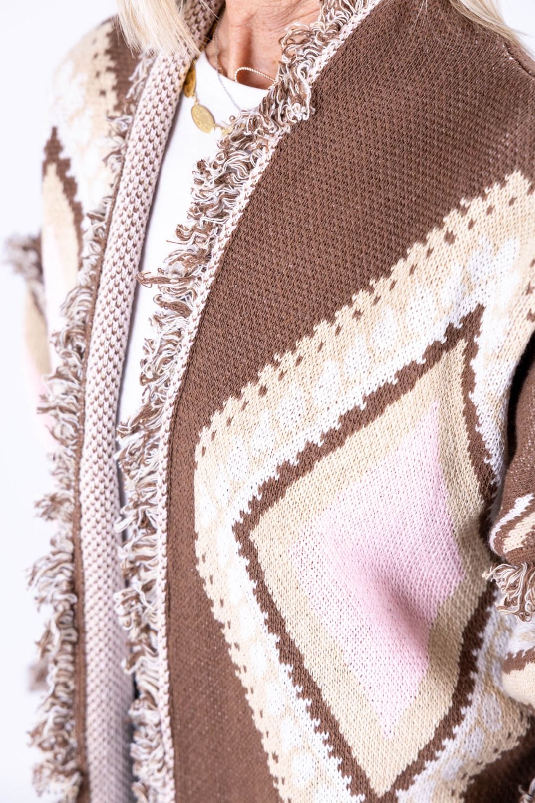 Tensione In - Cardigan rombi