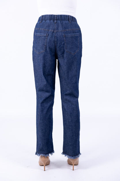 Ragno - Jeans straight pockets con frange