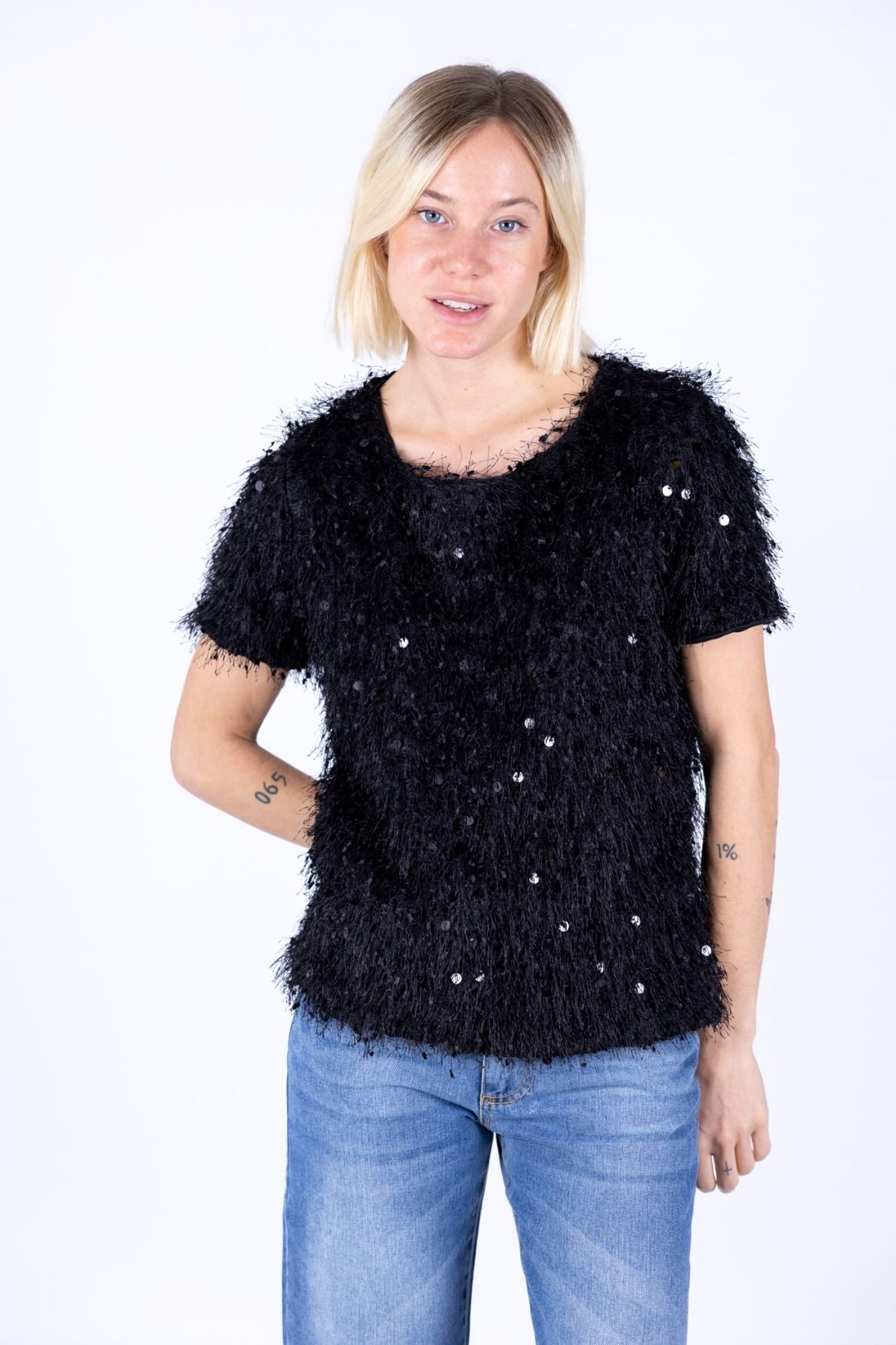 Susy Mix - Maglia paillettes