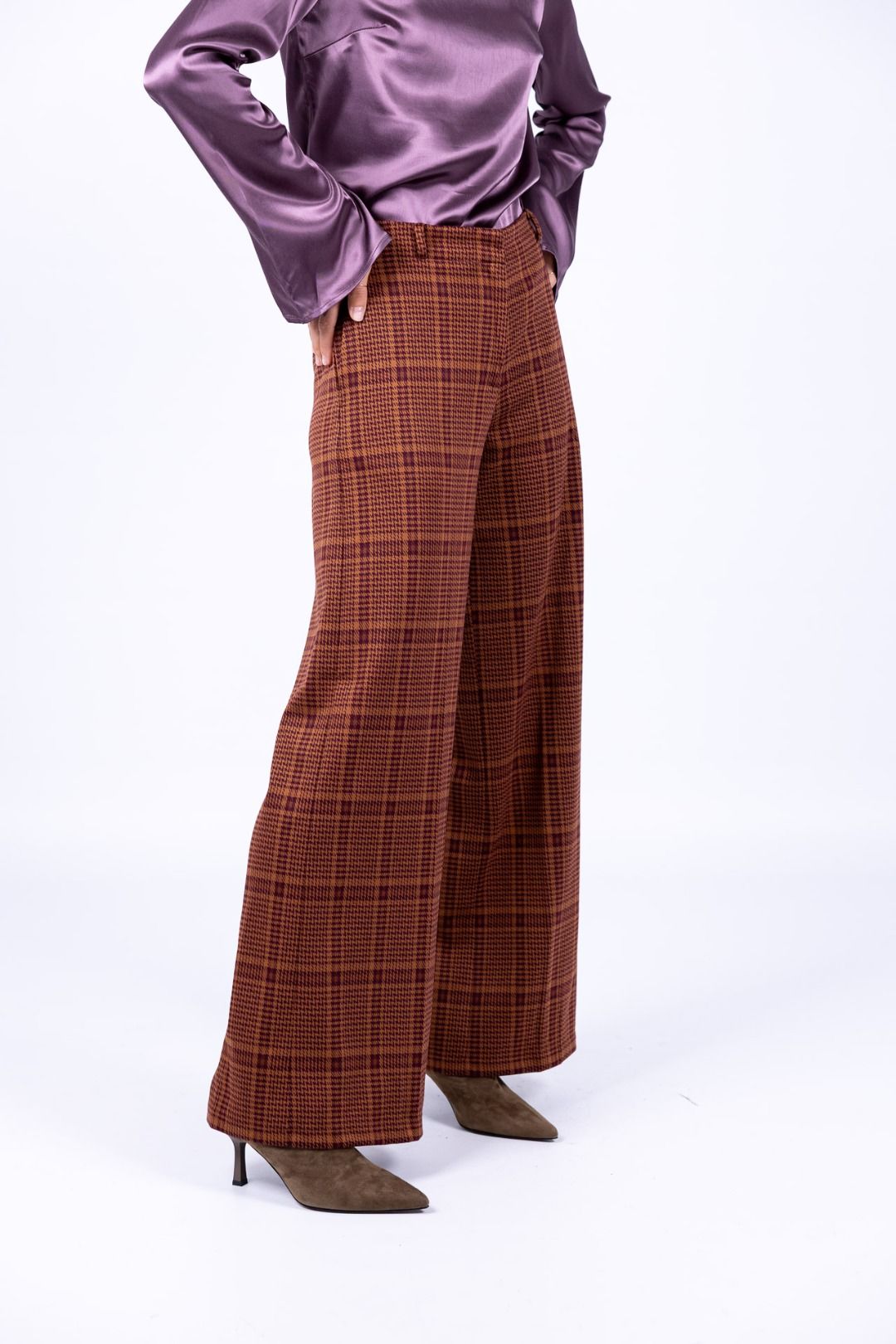 Surkana - Pantaloni ampi in jacquard