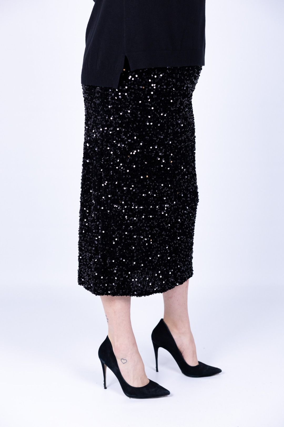 Susy Star - Gonna longuette in paillettes