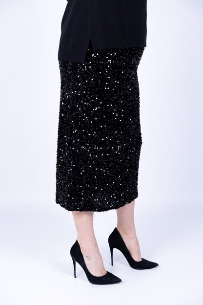 Susy Star - Gonna longuette in paillettes