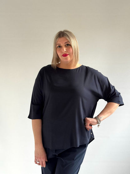 Ragno - Camicia Voile Stretch manica 3/4 Kimono C