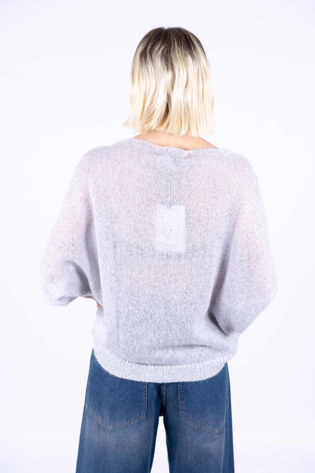 HaveOne - Poncho con paillettes