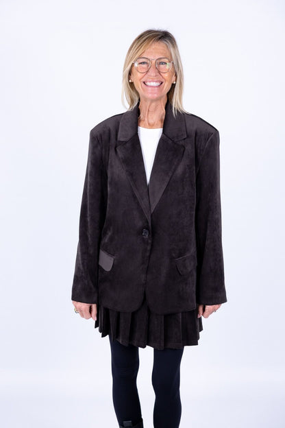 Susy Mix - Giacca di velluto liscio