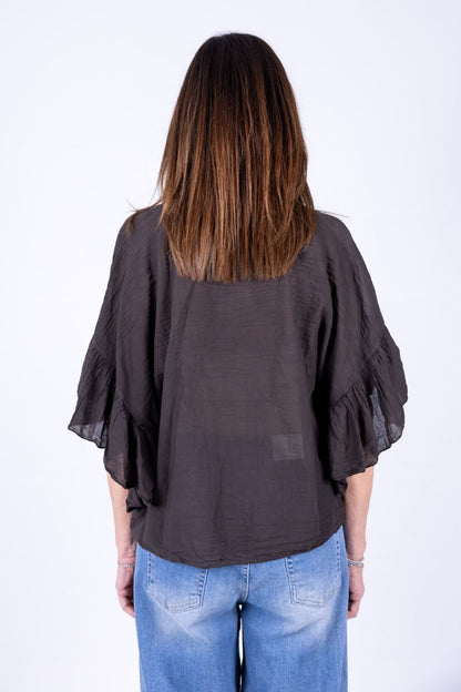 Novepuntouno - Camicina con voulant