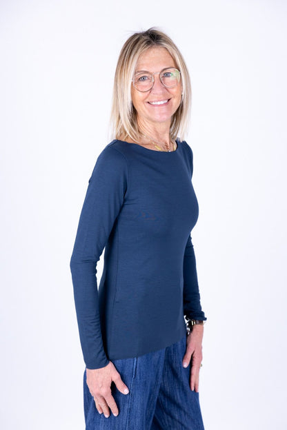 Susy Mix - T-shirt barchetta taglio vivo