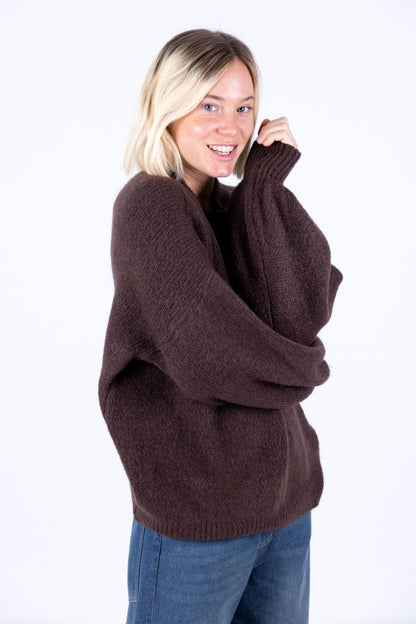 Susy Mix - Maglia girocollo mohair