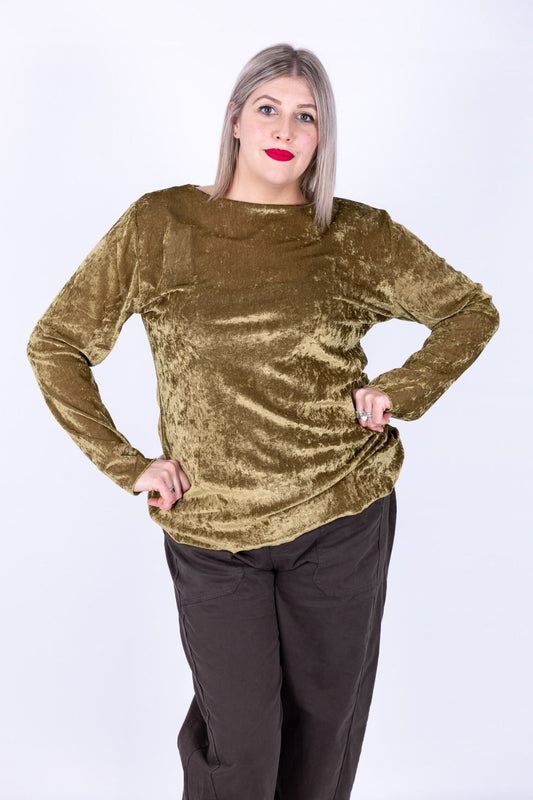 Susy Star - Maglia ciniglia collo barchetta