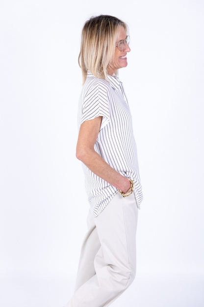 Ragno - Camicia collo coreana ecoseta