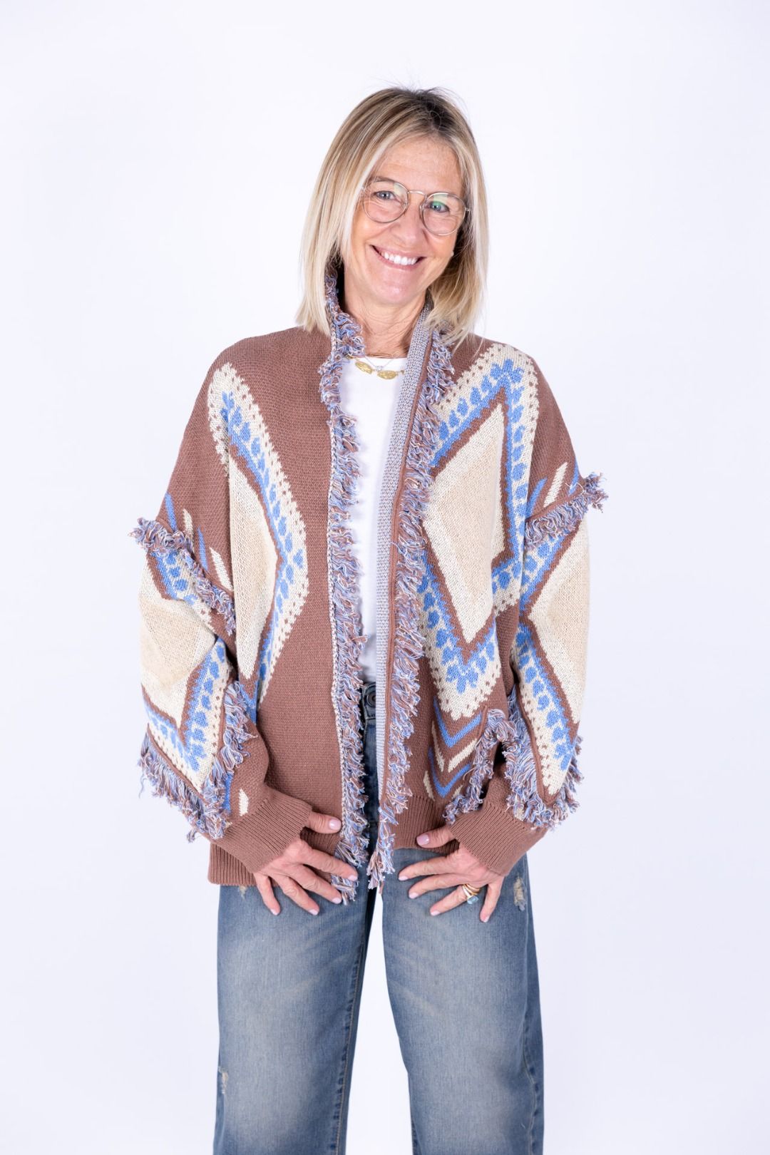 Tensione In - Cardigan rombi