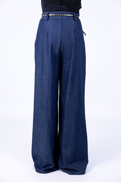 Tensione In - Pantalone palazzo con pence