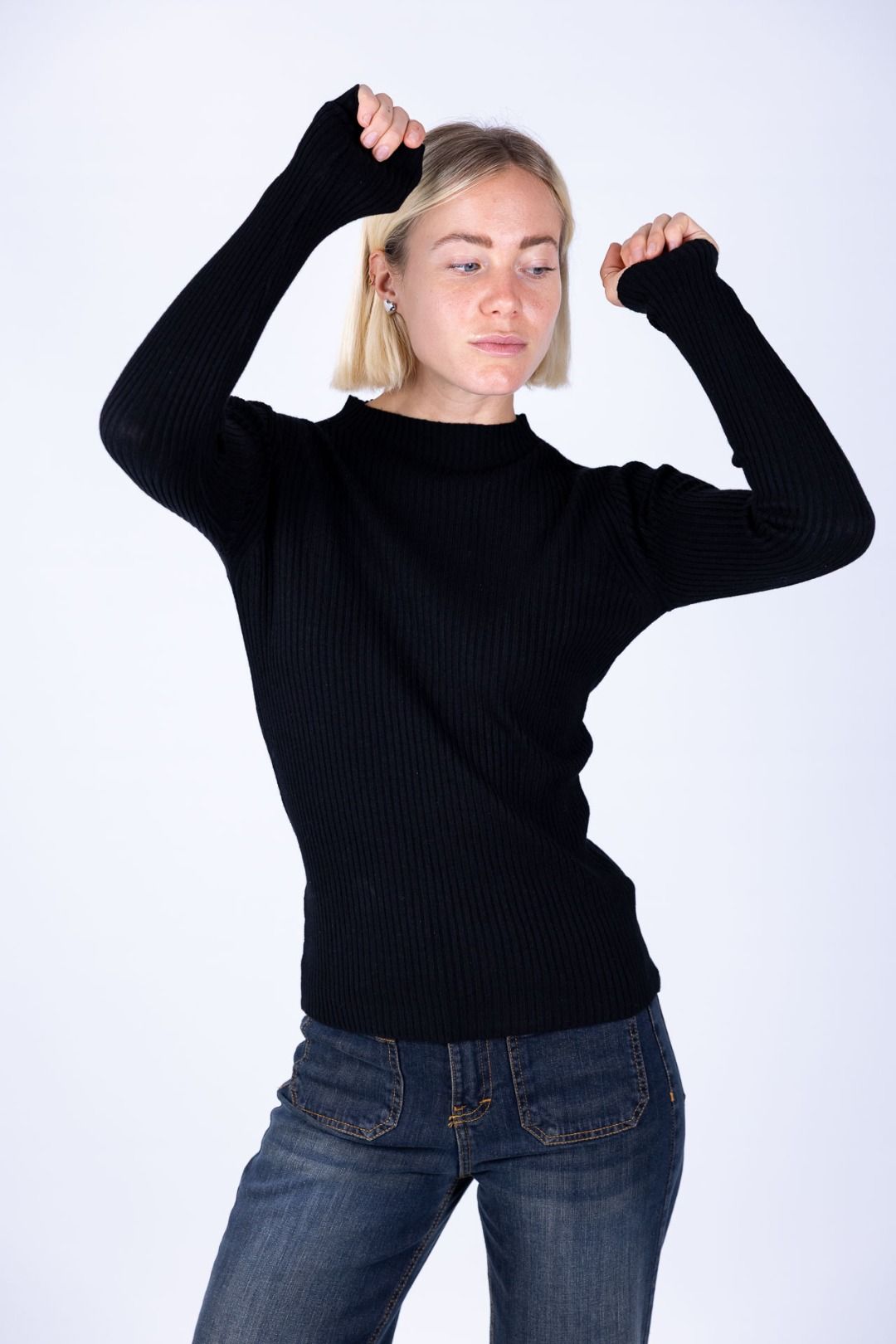 Susy Mix - Maglia lupetto costina