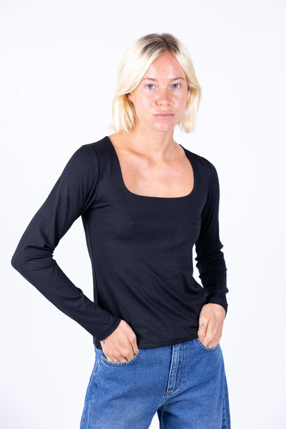 Susy Mix - Maglia scollo quadro
