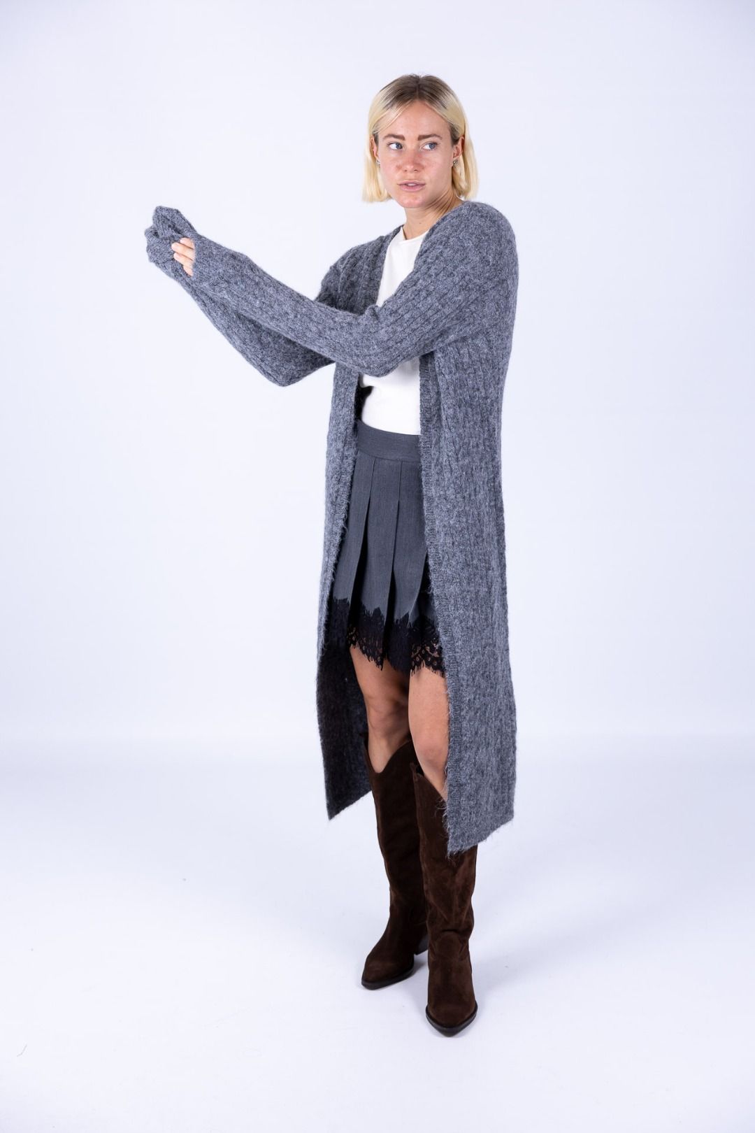 Susy Mix - Cardigan con treccia
