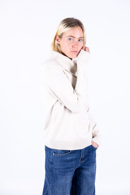 Susy Mix - Maglia shiffer con paillettes