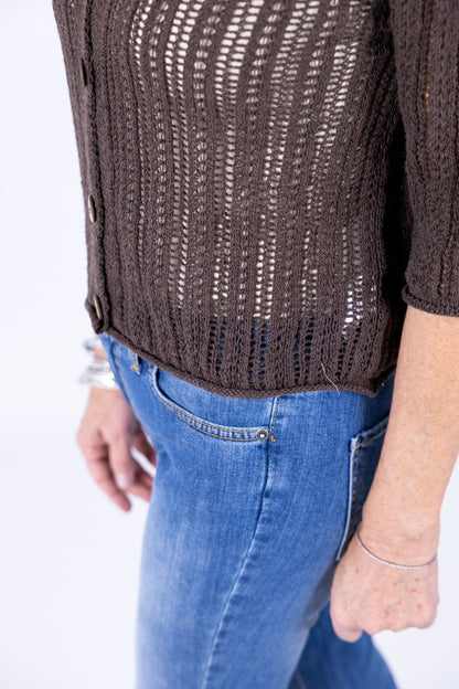 Le Streghe - Giacchino con colletto traforato