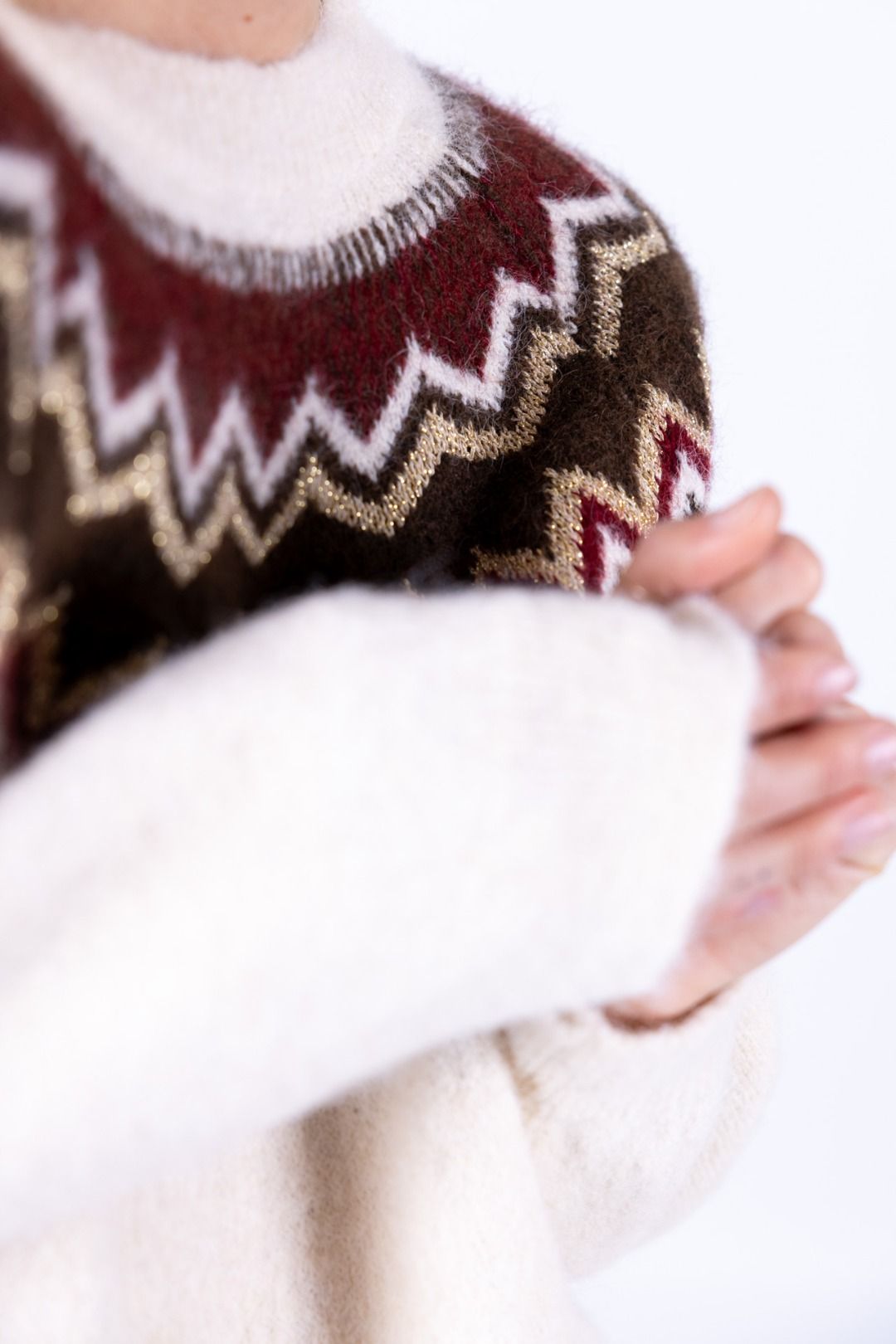 Susy Mix - Maglia jacquard lurex