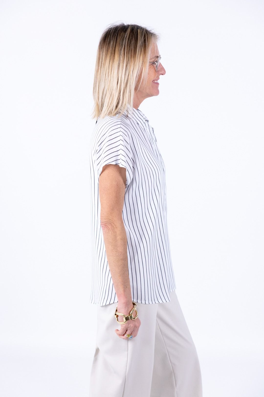 Ragno - Camicia collo coreana ecoseta