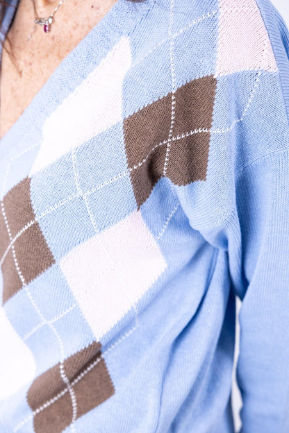 Tensione In - Cardigan rombi