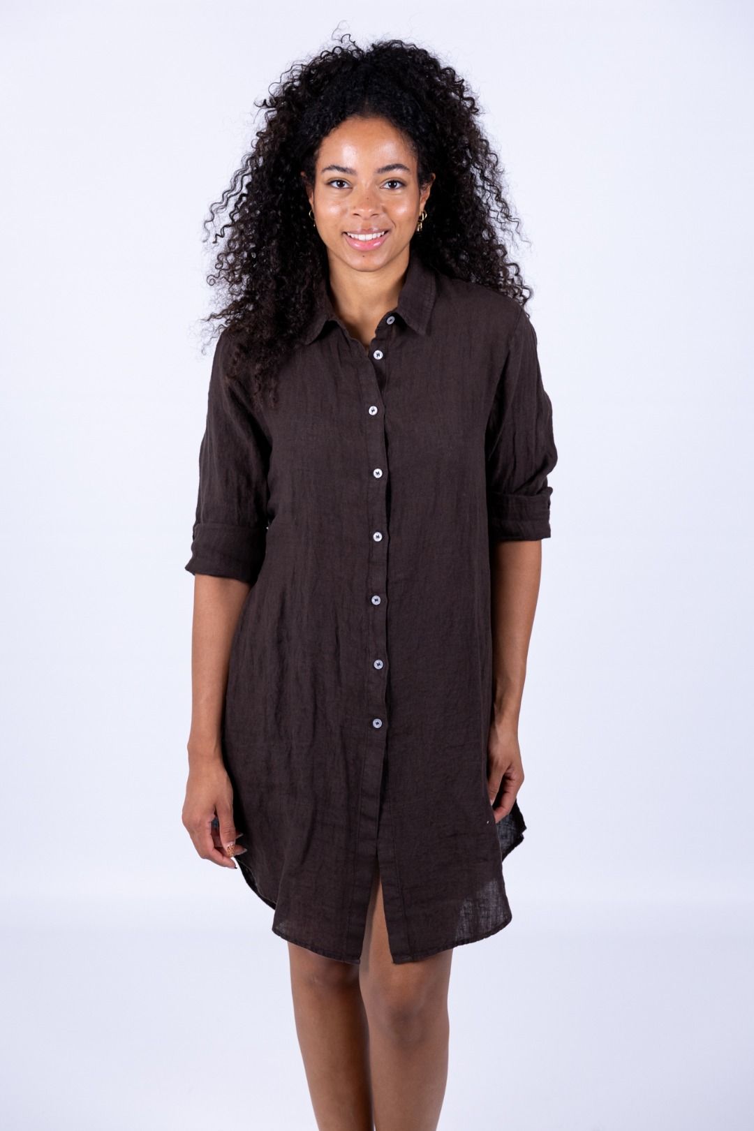 Tensione In - Camicia con spacchi in lino