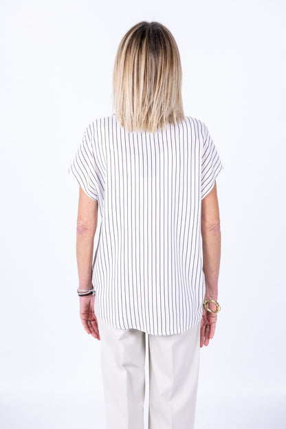 Ragno - Camicia collo coreana ecoseta