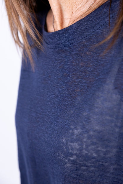 Novepuntouno - T-shirt over in lino