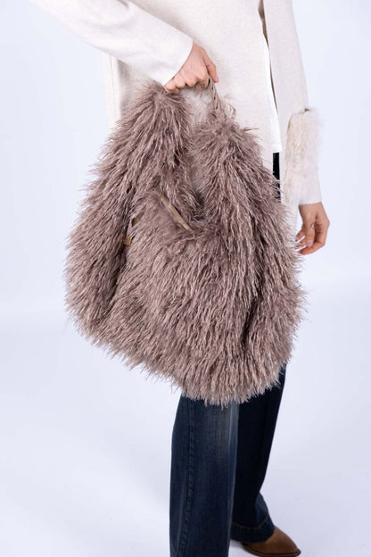 Susy Mix - Borsa Shopper pelliccia