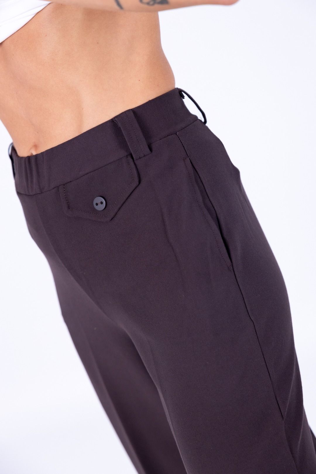 Ragno - Pantalone palazzo con tasche