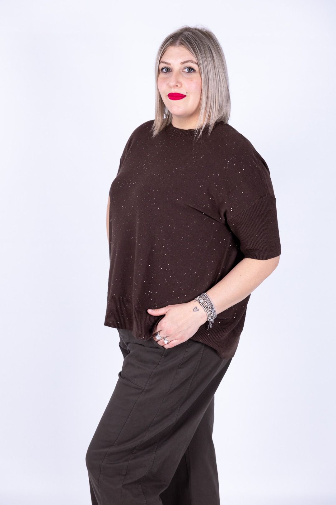 Susy Star - Maglia manica 3/4 con punti luce