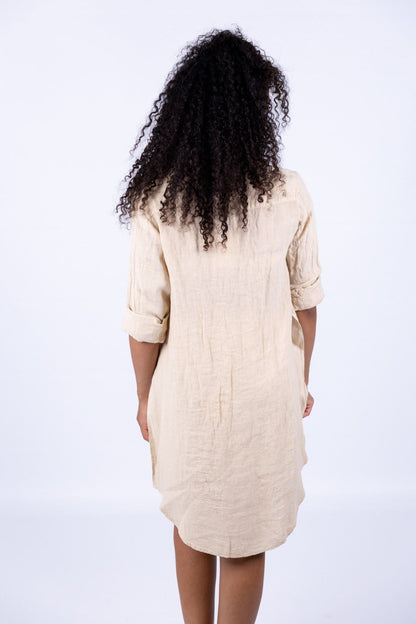 Tensione In - Camicia con spacchi in lino