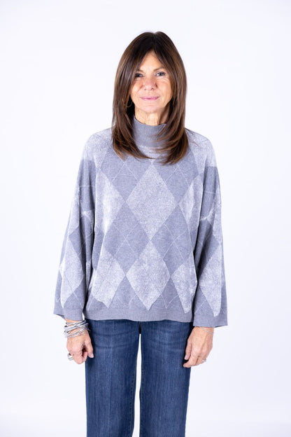 Susy Mix - Maglia con losanghe