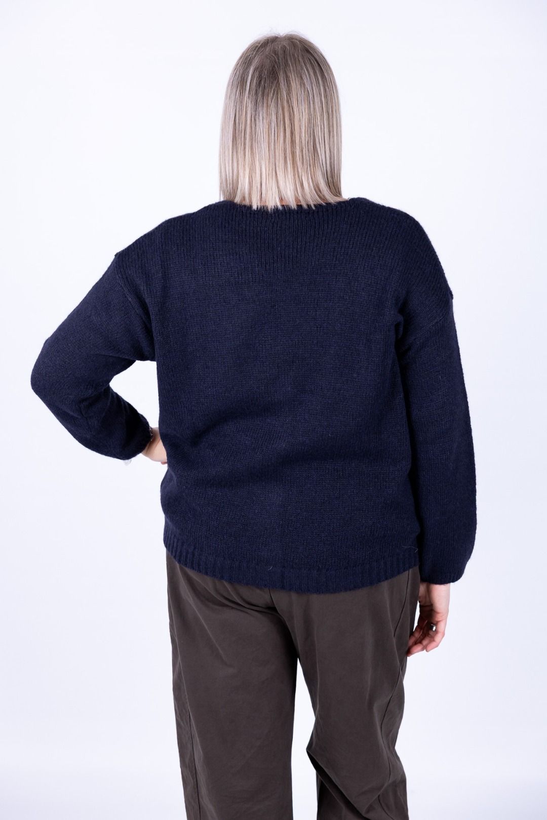 Susy Star - Cardigan con bottone gioiello