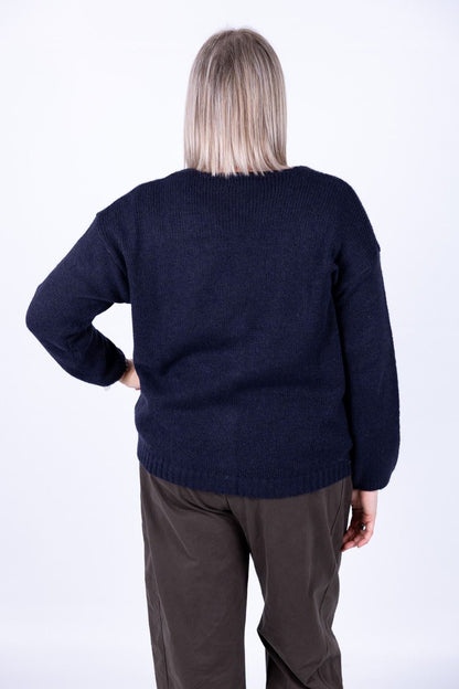 Susy Star - Cardigan con bottone gioiello