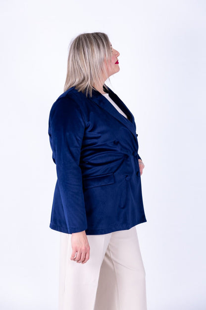 Susy Star - Giacca velluto doppio petto