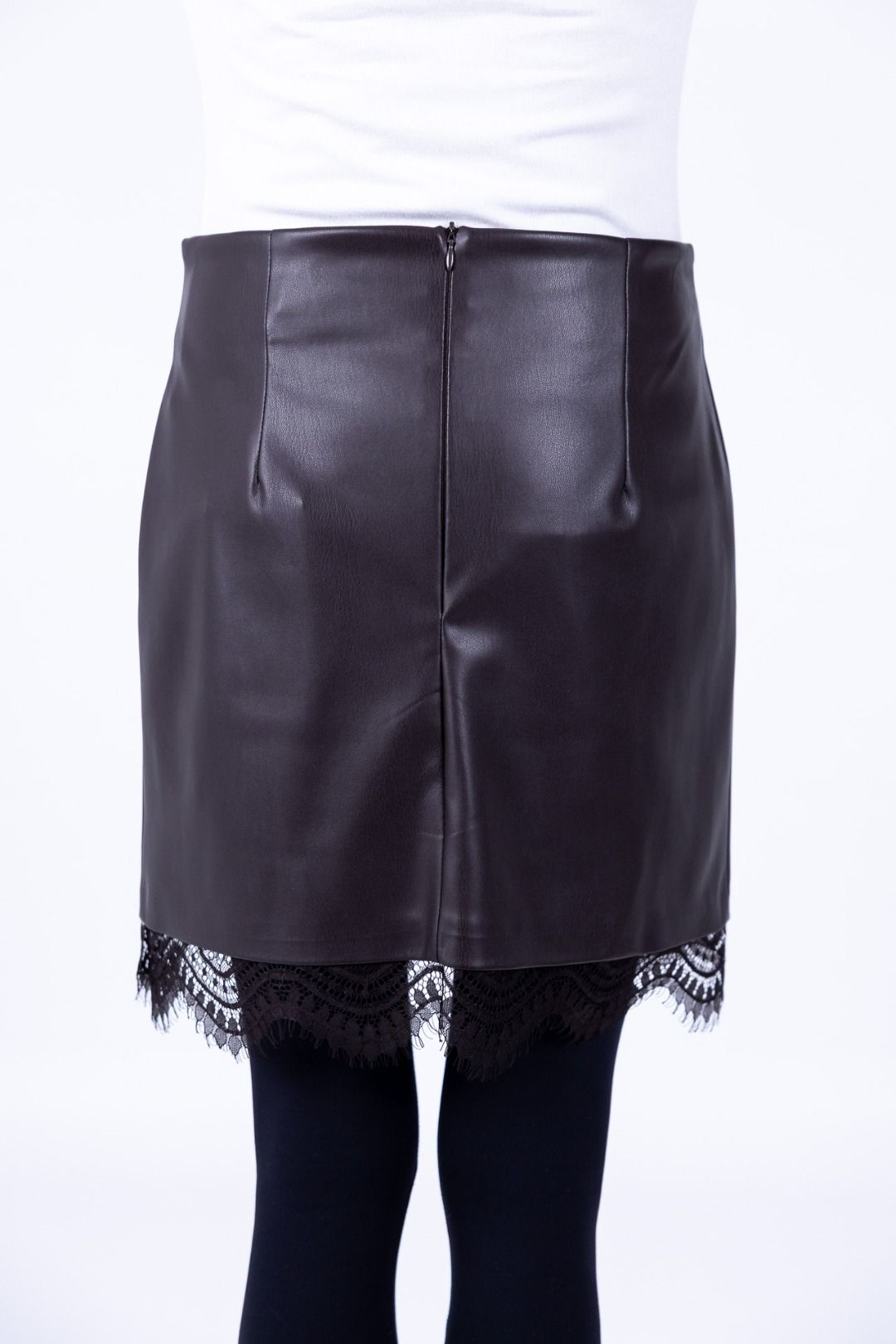 Susy Mix - Mini gonna ecopelle c/pizzo