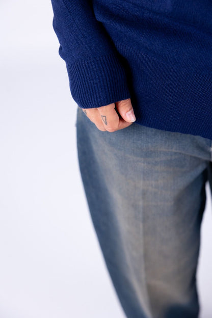 Bottega Artigiana - Maglia scollo barchetta spacchetto laterale