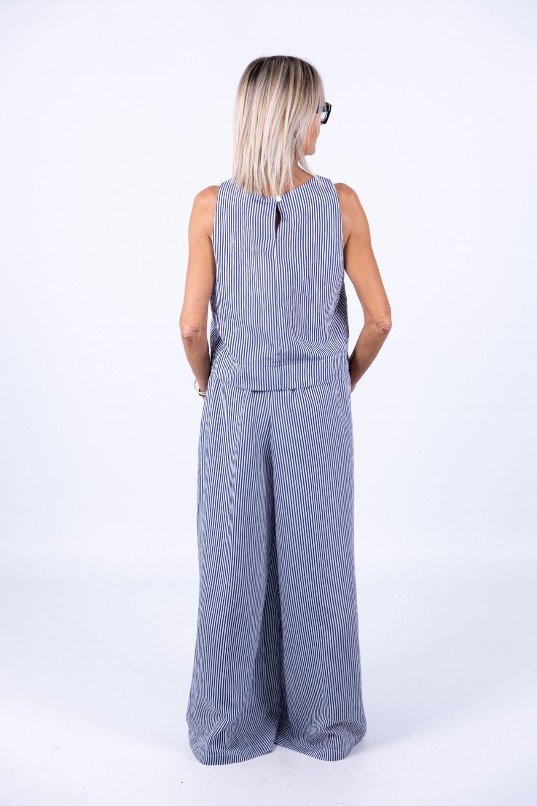 Le Streghe - Completo Top con pantalone a righe