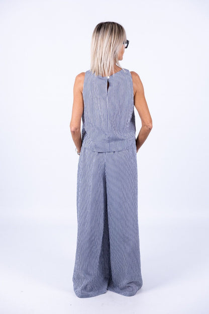 Le Streghe - Completo Top con pantalone a righe
