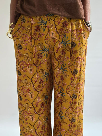 Novepuntouno - Pantalone fantasia in viscosa